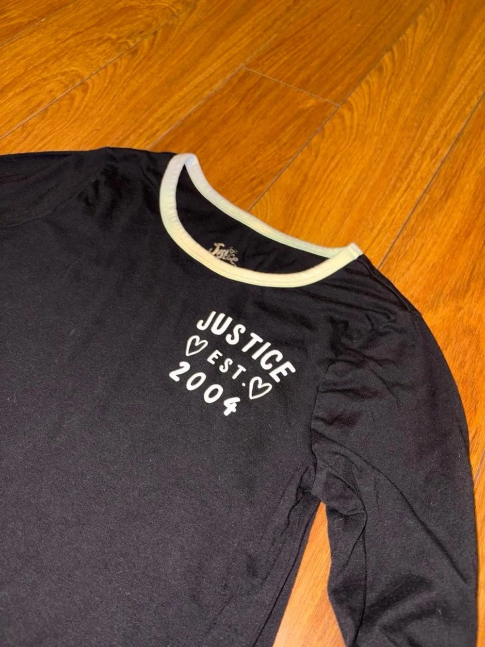 Black Justice long sleeve shirt